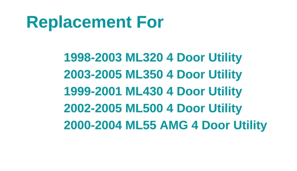 Vidrio de ventana de puerta trasera izquierda/conductor para Benz ML320 ML350 ML430 ML55amg ML500 Foto 3 de 3