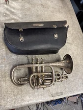 Old Cornet C. Bruno & Sons Special Grade NEW YORK Sterling silver Plated Austria