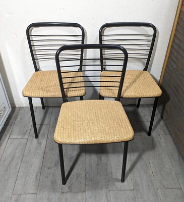 Vintage Set of 3 Cosco 1950s Mid Century Modern Gate Leg Fashion