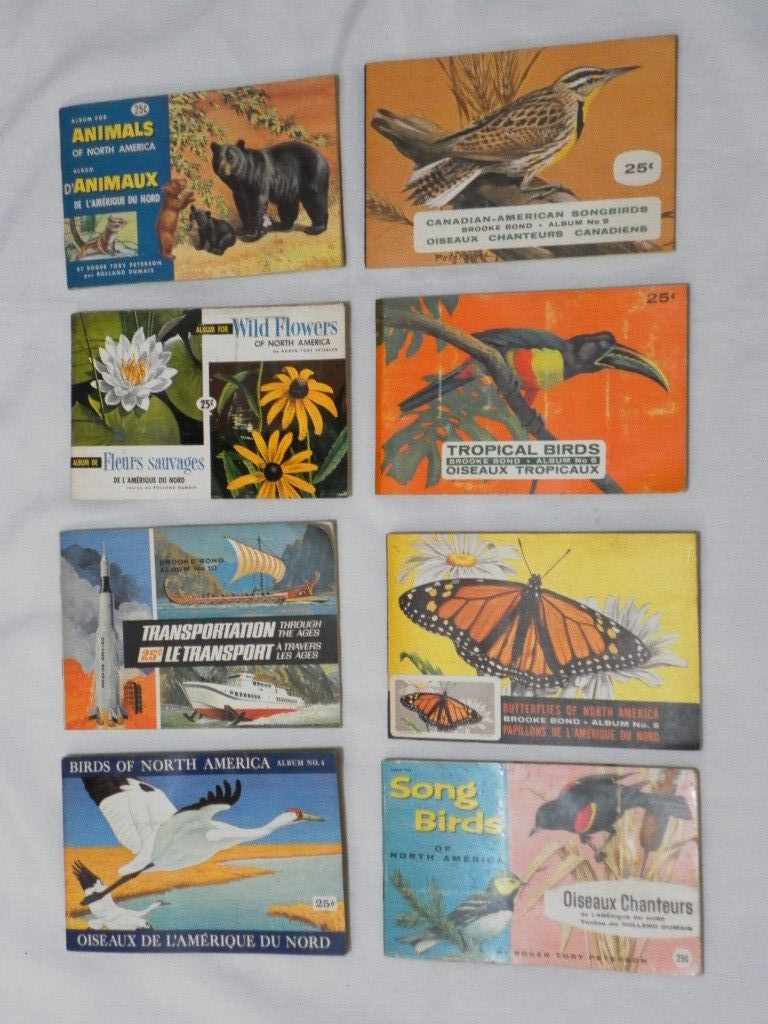 RARE 8 Complete Sets Of Brooke Bond Canada Tea Cards Stuck In Albums | eBay RARE 8 Complete Sets Of Brooke Bond Canada Tea Cards Stuck In Albums | eBay