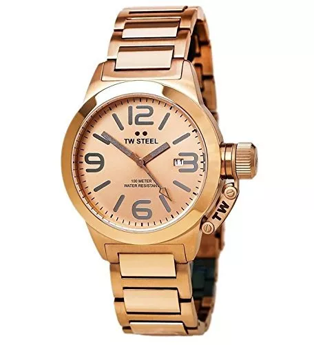 TW STEEL Canteen 40mm Rose Gold Ladies Watch TW303 RRP 345