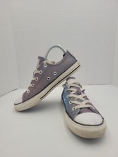 Converse Chuck Taylor All Star Girls Sz 3 Sparkle Purple Sneaker Low Top