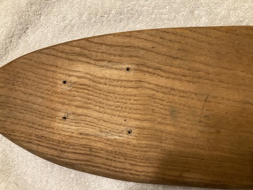 VINTAGE Wood Skateboard Deck With NO Wheels, For Repair or Display, 24" x 6". - Picture 21 of 24