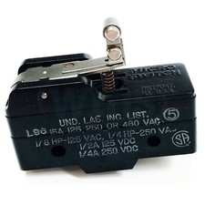 Honeywell BZ-2RW825-A2Roller Lever Snap Action Switch, SPDT, 15A @ 480VAC