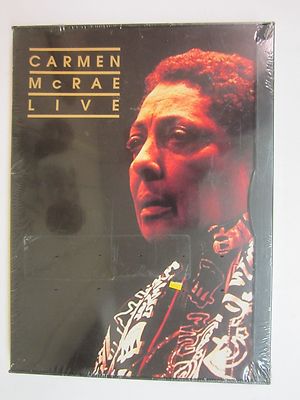★【JAZZ DVD】CARMEN MCRAE LIVE Carmen McRae - Live (DVD, 1999)- BRAND NEW FACTORY SEALED FREE