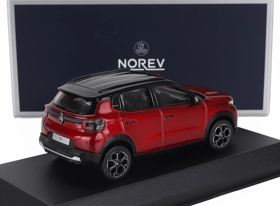 MODELLINO AUTO STATICO NOREV CITROEN C3 2024 ROSSO MODELLISMO SCALA 1:43 - Immagine 2 di 4