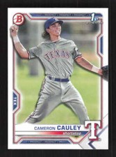Cameron Cauley 2021 Bowman Draft Texas Rangers #BD-192