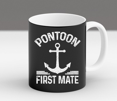 Pontoon First Mate Pomtooning Legend Vintage Mug