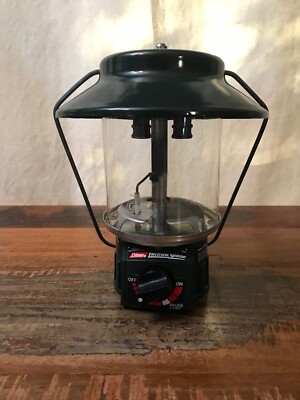 Coleman プロパンランタン 5154B700 ケースマントル付きビンテージ COLEMAN 2-Mantle Propane Electronic Ignition Lantern + Case