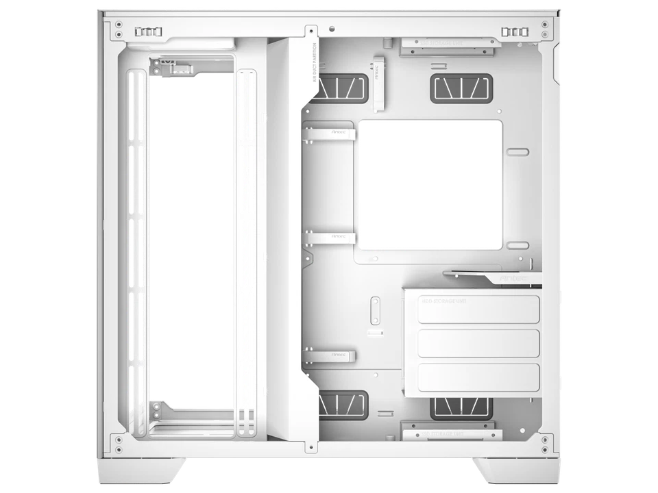 Antec C8 Aluminio Blanco, Ventiladores No Incluidos, Panel Frontal Aluminio, Doble Cámara L Foto 4 de 4