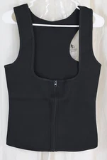 GAODI Womens' Sauna Suit Workout Sweat Body Shaper Black Size Large