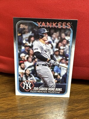 2024 Topps Update Anthony Rizzo #US241 300th Career Home Run New York Yankees