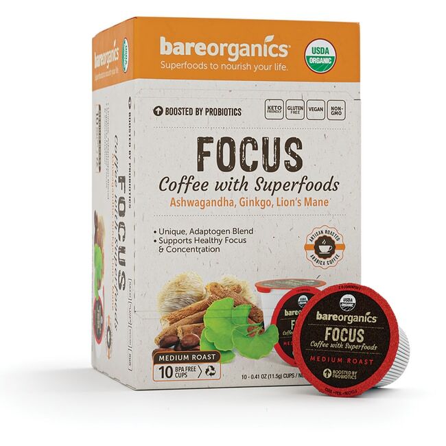 Кофе BareOrganics Focus с суперпродуктами 10 карат 2990₽