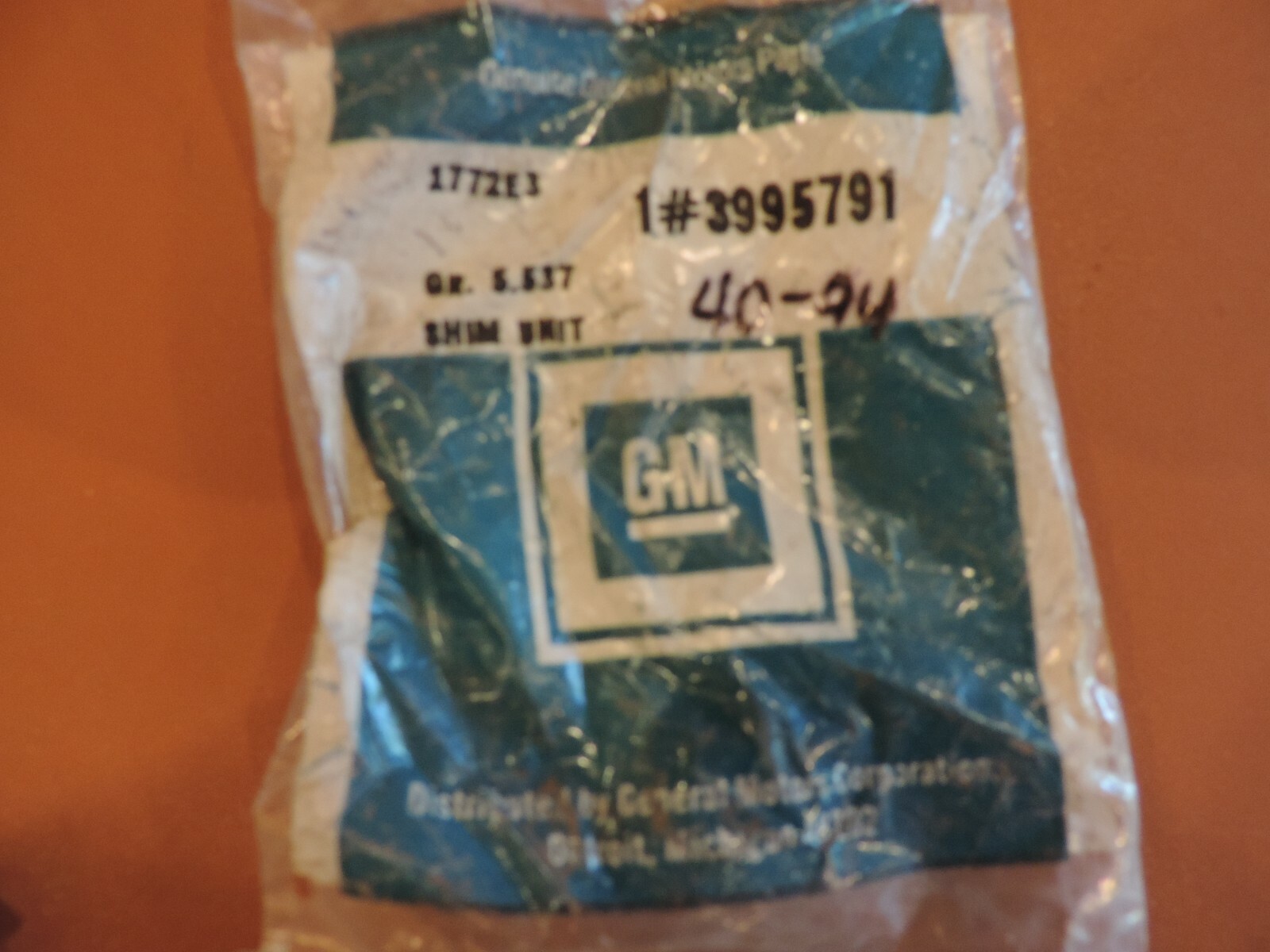 Rear Differential Shim KitGM 3995791NOS! eBay