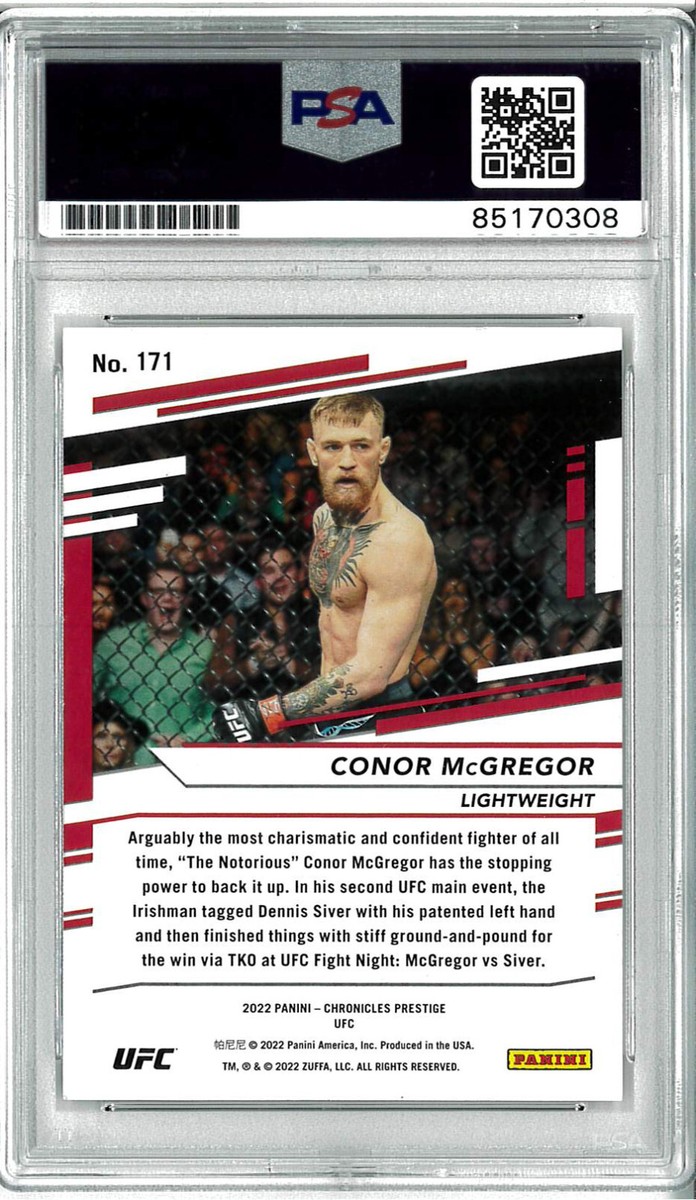 Conor McGregor Signed Autograph Slabbed 2022 Panini Chronicle UFC