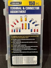 Crimp On Wire Butt Spade Ring Connector Splice Terminal Assortment Kit 10-16 AWG