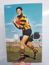 Mobil 1971 VFL Footy Photos card #7 Peter Hudson HAWTHORN EXC+ upgrade