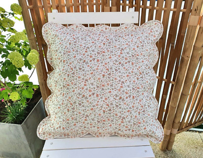FEMME FACON Bezug KISSEN HÜLLE MILLEFLEUR Quilt 50x50cm mehrfarbig Bio Baumwolle