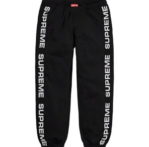 supreme sweatpants black