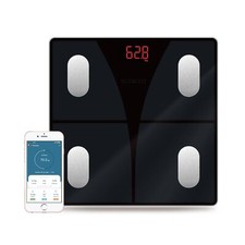 NUTRI FIT Scale for Body Weight and Fat Percentage, Digital Bathroom Smart Bl...