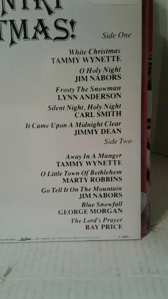 We Wish You A Country Christmas LP VG Vinyl Marty Robbins Tammy Wynette SEALED - Image 4 of 4