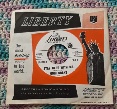 Gogi Grant promo 45 I Never Meant to Fall in Love / Stay Here With Me Liberty ex