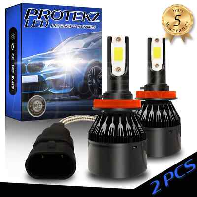 Pair CREE H7 19200LM LED Headlight KIT Bulbs Beam Replace Xenon Halogen Protekz