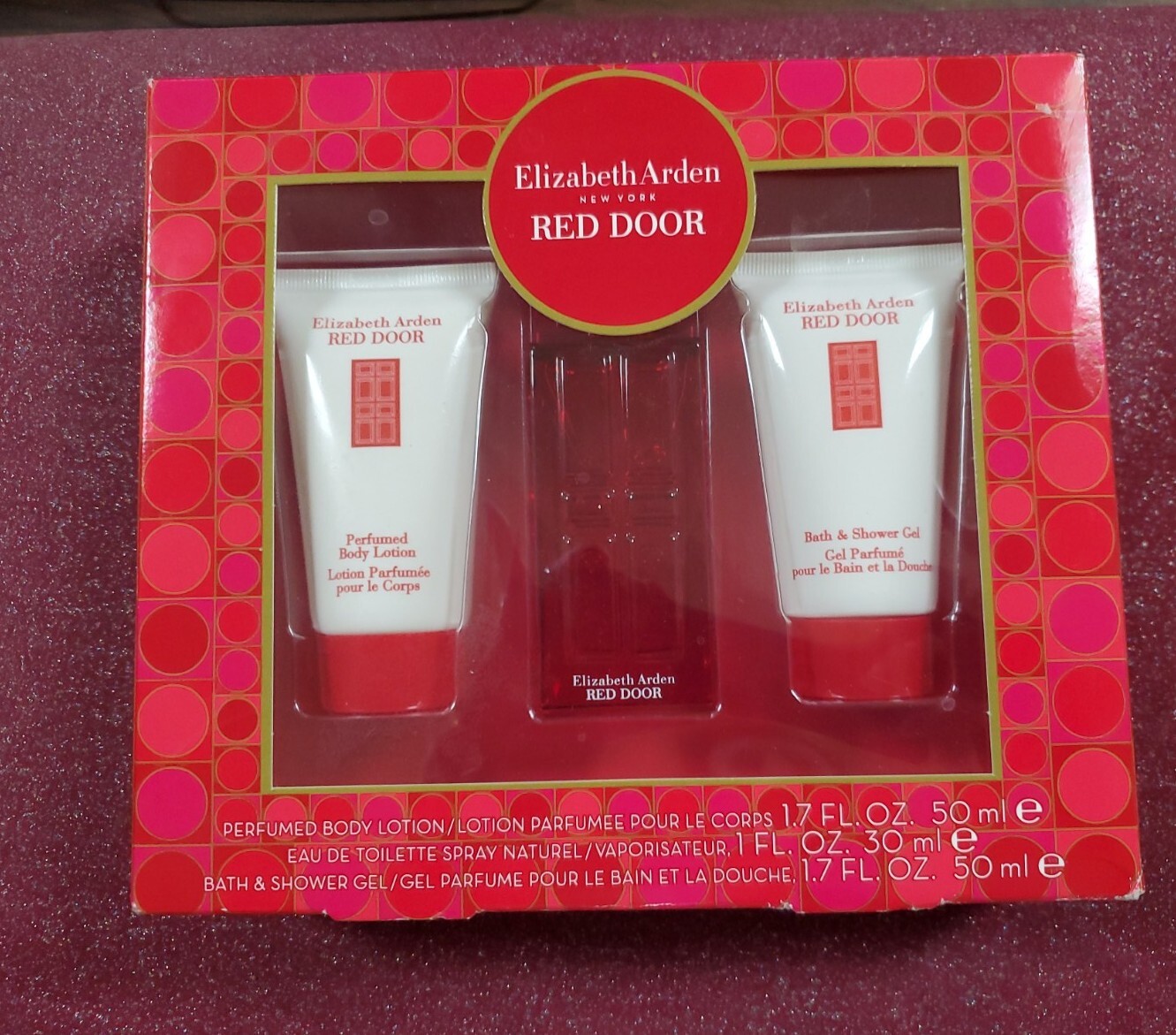 Elizabeth Arden Red Door Gift Set Body Lotion Shower Gel & Spray NIB Sealed eBay