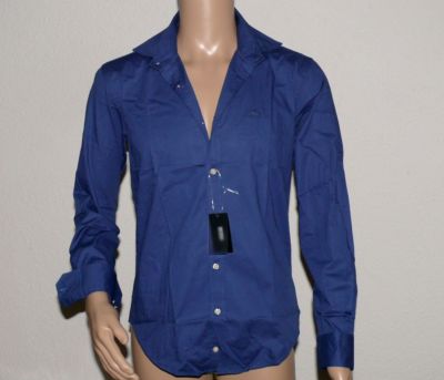 BOSS Hugo Boss Juri Business Herren Hemd Stretch Langarm Indigo Blau Gr. M
