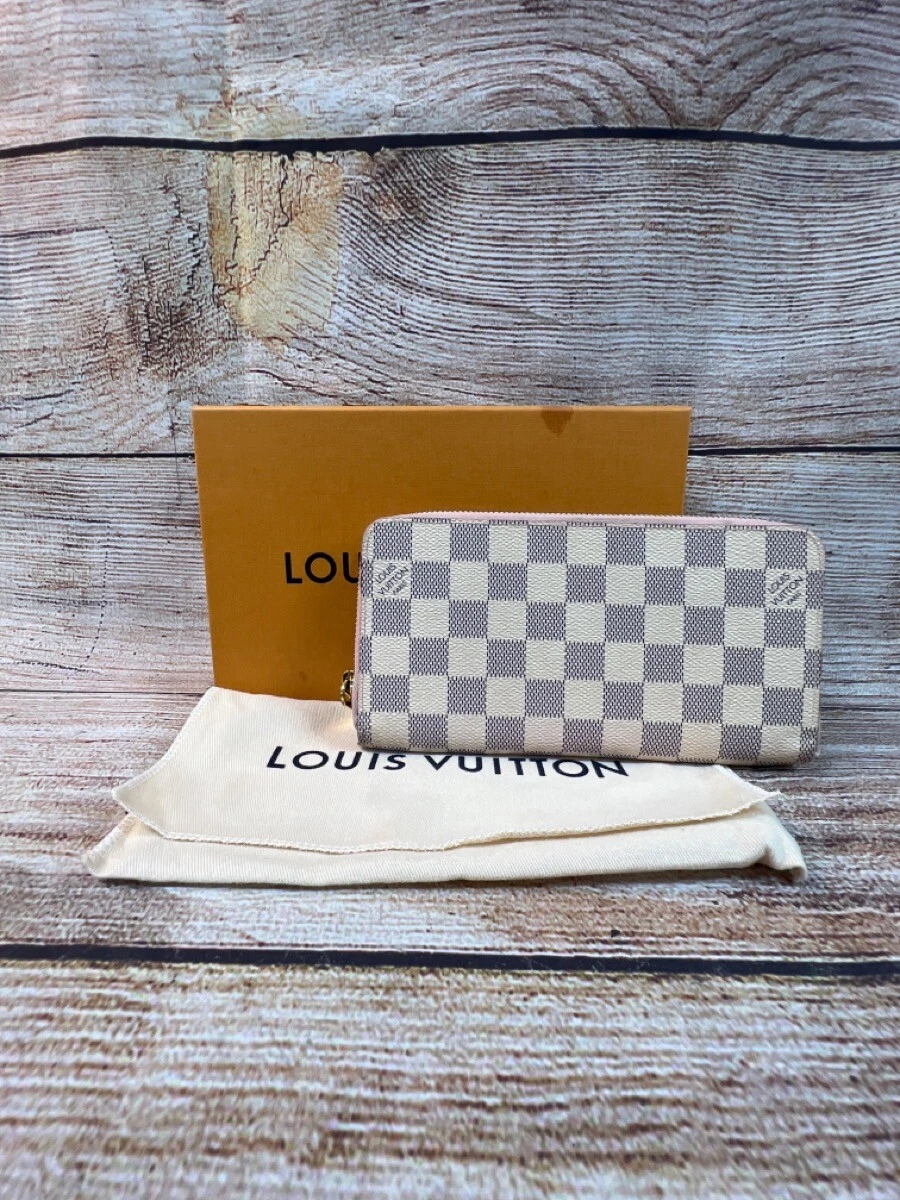 Louis Vuitton - Authenticated Zippy Wallet - Cloth Brown Gingham for Women, Very Good Condition