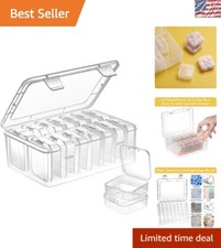 Craft Supply Storage Solution - 15 Transparent Cases for Beads  Accessories