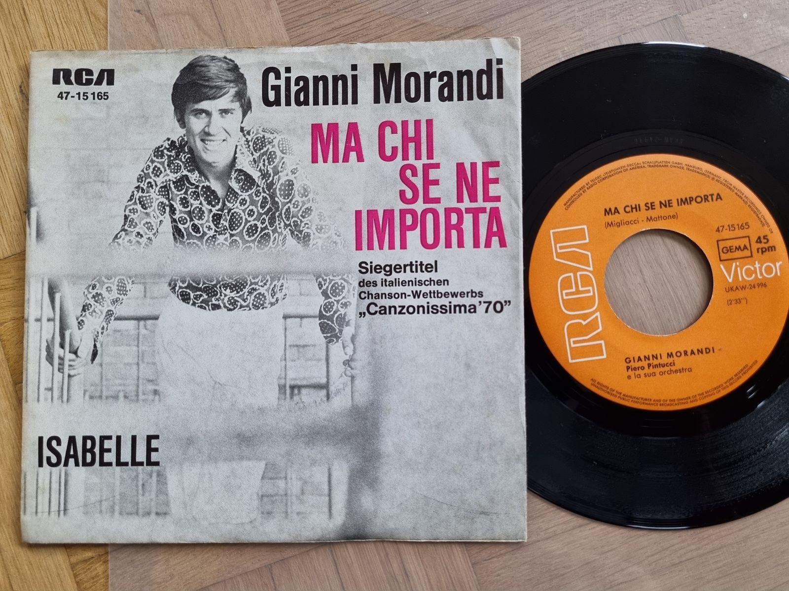 7"" Single Gianni Morandi - Ma chi se ne importa Vinyl Germany