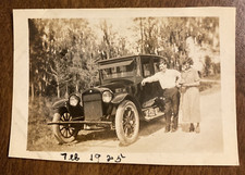 Vintage 1925 Dirt Road to Palatka Florida Man Woman Car Fashion Photo P10m16