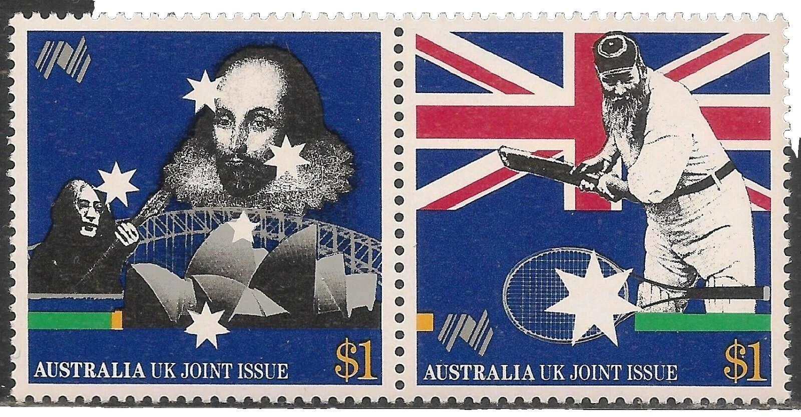 Mint Never Hinged/MNH Architecture Australian Stamp Individuals