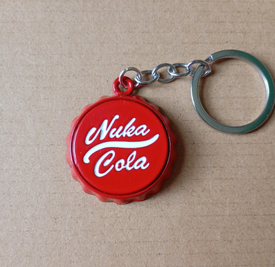 Fallout inspiriert Nuka Cola Flaschenverschluss Flaschenöffner Schlüsselanhänger Schlüsselring Charm