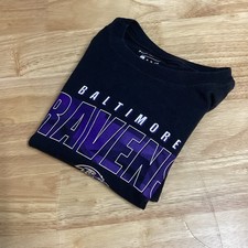 Youth Nike Baltimore Ravens Football Long sleeved Tee Black Medium