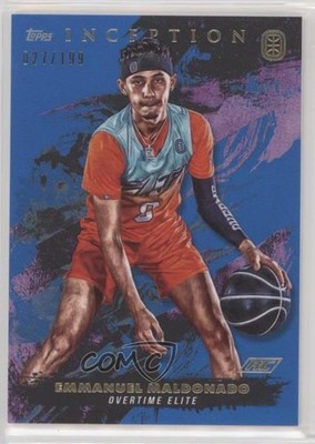 2021-22 Topps Inception OTE Overtime Elite Blue /199 Emmanuel Maldonado #54 02v3