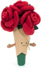 Jellycat Amuseable Rose Bouquet Plush  Authentic  Brand New With Tags  