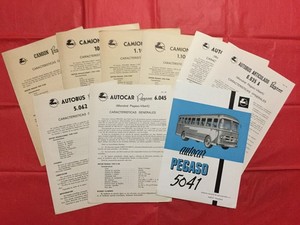 LOT 9---c.1950s PEGASO "BUSSES - AUTOCAR '5041' +" Spanish Bus Dealer Brochures