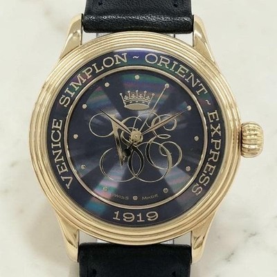 LOUIS ERARD ORIENT EXPRESS VENICE SIMPLON 70TH ANNIV AUTO HERREN UHR SELTEN