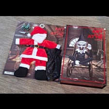 Spirit Halloween Terrifier Art the Clown Santa Suit Hat Sunglasses Sack Set
