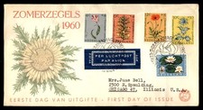 Mayfairstamps Netherlands FDC 1960 Flowers Combo Sunflower Zomerzegels First Day