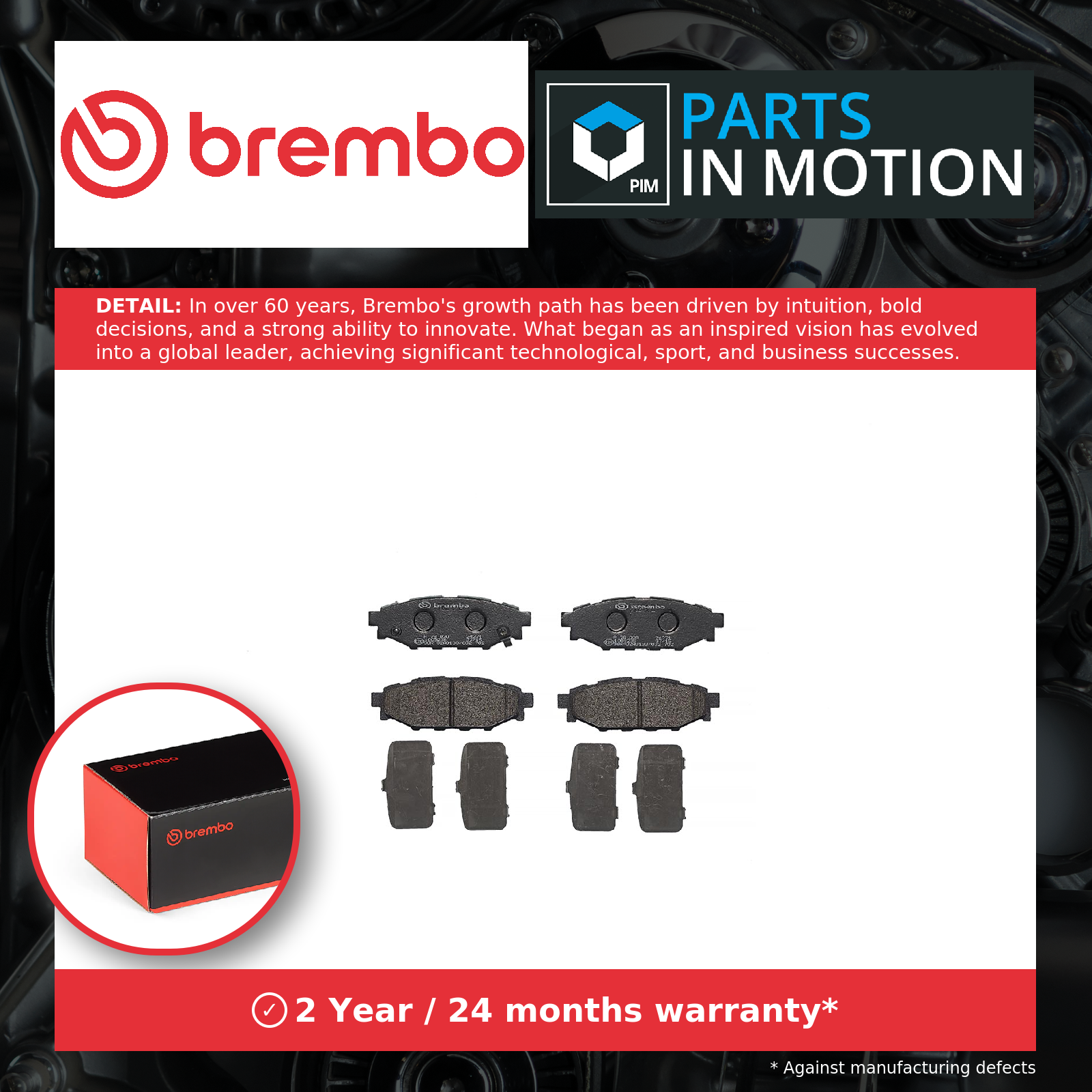 4x ✅Fits BREMBO P 78 020 Brake Pad Set, disc brake P 78 020 Brake pa ⭐UK Seller⭐ - Image 20