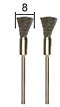 Proxxon PinselbüRsten Stahl, 8 Mm, 2 Stk.