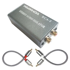 Noise Isolator RCA Pro Audio Hum Eliminator (No Affects Bass) Noise Filter Al...