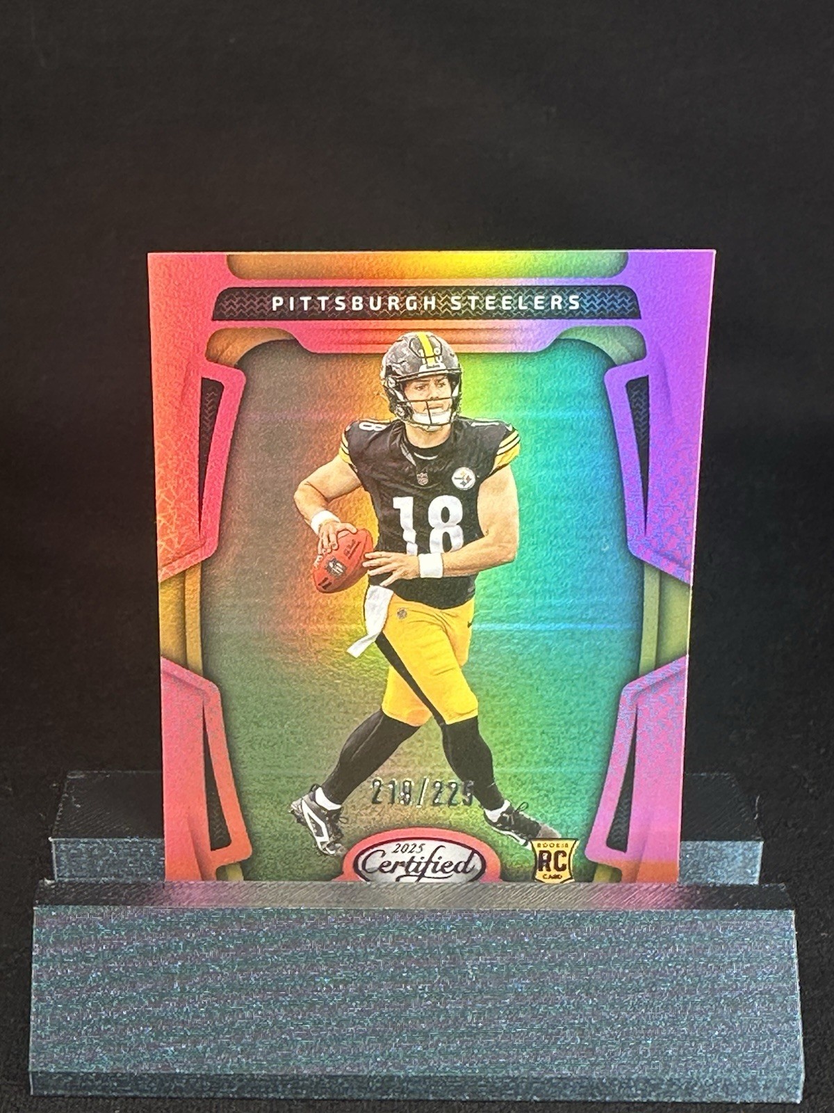 2025 Panini Certified - Rookies Will Howard #104 Mirror Pink /225 (RC)