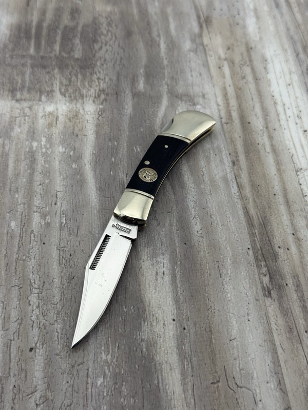 Marbles Lockback Folding Knife 2.5" D2 Tool Steel Blade Black Micarta Handle