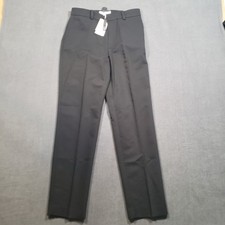 Mango MNG Dress Pants Womens 4 Black Straight Leg Committed Trousers