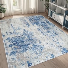 5x8 Area Rugs for Living Room Rug Washable: Abstract Rug for Dining Room