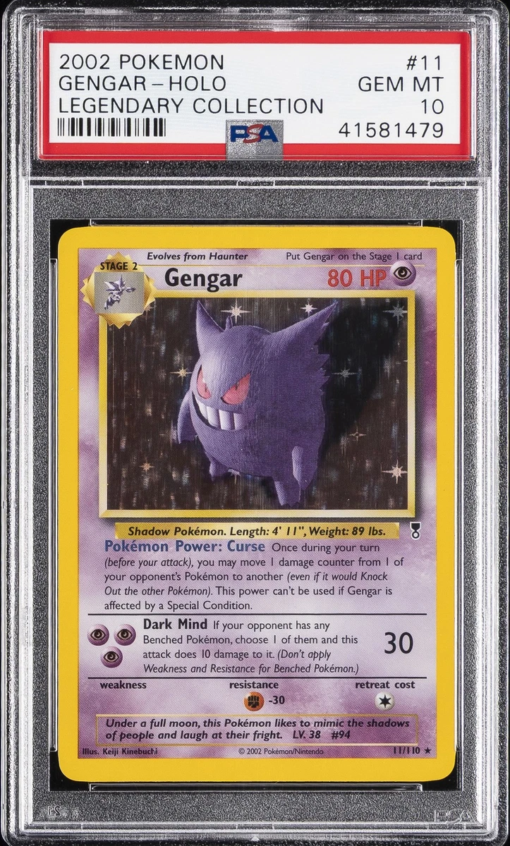 Gengar Pokémon TCG Legendary Collection Individual Collectible